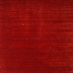 Square Contemporary Red Modern Rug, con2948