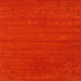 Sideview of Machine Washable Contemporary Red Rug, wshcon2952