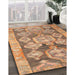 Machine Washable Contemporary Sand Brown Rug in a Family Room, wshcon2955