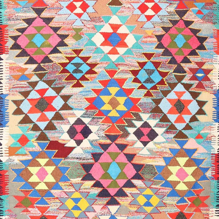 Contemporary Cherry Red Southwestern Rug, con2957