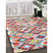 Machine Washable Contemporary Cherry Red Rug in a Family Room, wshcon2957