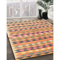 Contemporary Rust Pink Oriental Rug, con2959