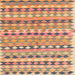 Square Contemporary Rust Pink Oriental Rug, con2959