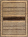 Contemporary Dark Sienna Brown Modern Rug, con295