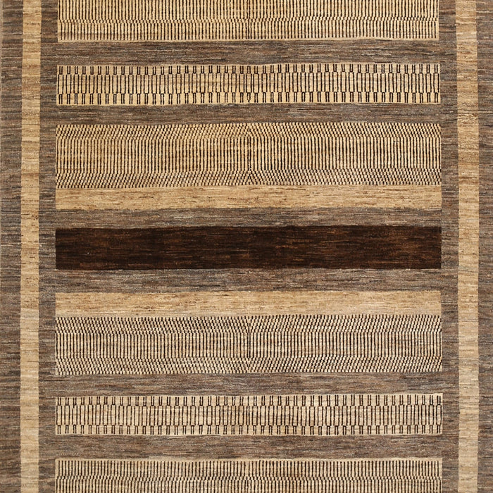 Machine Washable Contemporary Dark Sienna Brown Rug, wshcon295