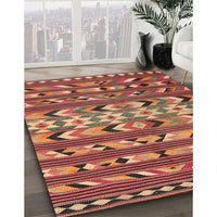 Contemporary Sunrise Orange Oriental Rug, con2960