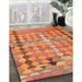 Machine Washable Contemporary Red Rug in a Family Room, wshcon2962