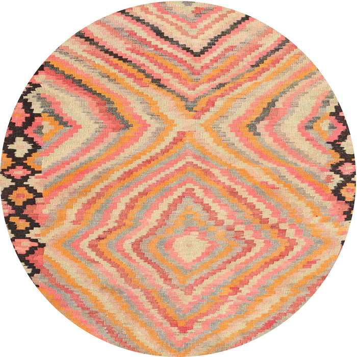 Sideview of Contemporary Sandy Brown Oriental Rug, con2965