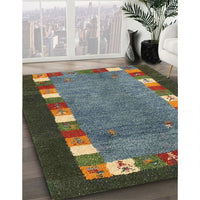 Contemporary Dark Brown Modern Rug, con2968