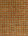 Contemporary Mahogany Brown Modern Rug, con296