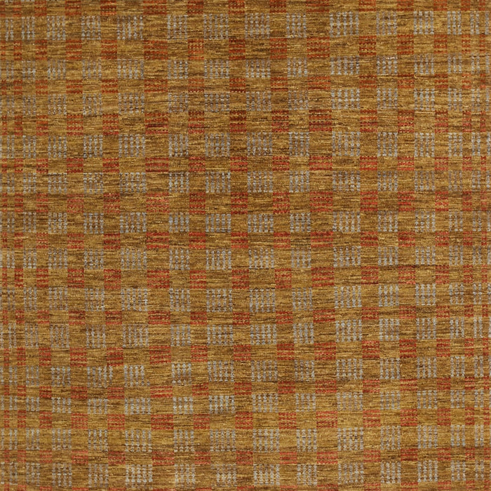 Contemporary Mahogany Brown Modern Rug, con296