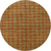 Square Machine Washable Contemporary Mahogany Brown Rug, wshcon296