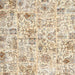 Square Contemporary Golden Blonde Gold Patchwork Rug, con2975