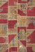 Machine Washable Contemporary Red Rug, wshcon2976