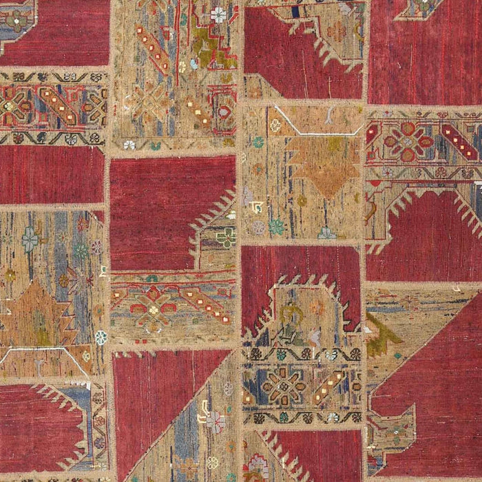 Machine Washable Contemporary Red Rug, wshcon2976