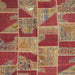 Sideview of Machine Washable Contemporary Red Rug, wshcon2976