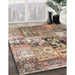 Machine Washable Contemporary Chestnut Brown Rug in a Family Room, wshcon2977