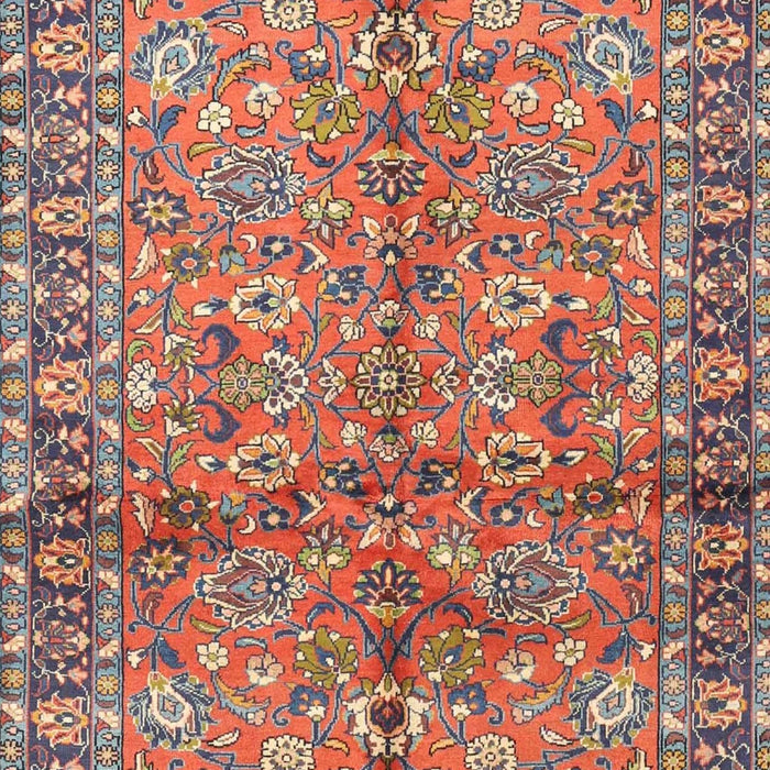 Contemporary Brown Red Modern Rug, con2978