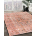 Machine Washable Contemporary Sunrise Orange Rug in a Family Room, wshcon2980