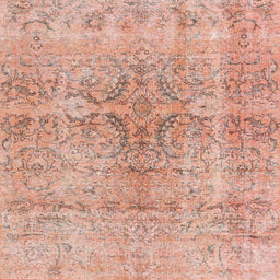 Square Contemporary Sunrise Orange Persian Rug, con2980