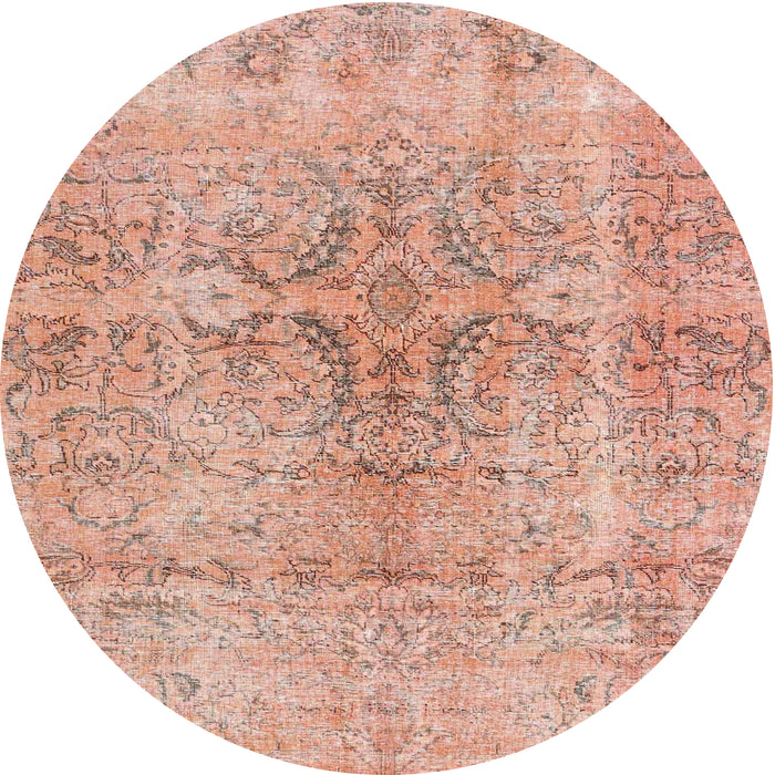 Sideview of Contemporary Sunrise Orange Persian Rug, con2980