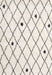 Contemporary Antique White Beige Trellis Rug, con2985