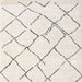 Sideview of Machine Washable Contemporary Pale Silver Gray Rug, wshcon2986