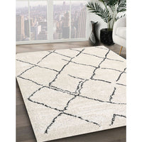 Contemporary Pale Silver Gray Solid Rug, con2986