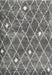 Contemporary Dark Gray Trellis Rug, con2987