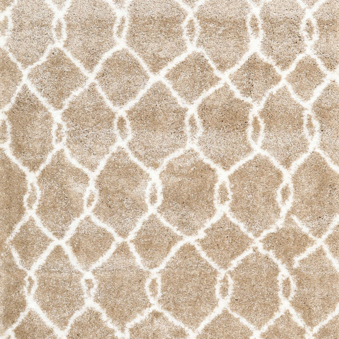 Machine Washable Contemporary Wheat Beige Rug, wshcon2988