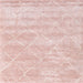 Square Contemporary Daisy Pink Trellis Rug, con2989