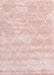 Contemporary Daisy Pink Trellis Rug, con2989