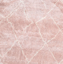 Contemporary Light Red Pink Trellis Rug, con2990