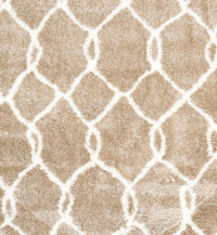 Machine Washable Contemporary Wheat Beige Rug, wshcon2994