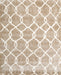 Contemporary Camel Brown Trellis Rug, con2996