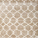 Square Contemporary Camel Brown Trellis Rug, con2996