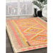 Machine Washable Contemporary Orange Rug in a Family Room, wshcon2999