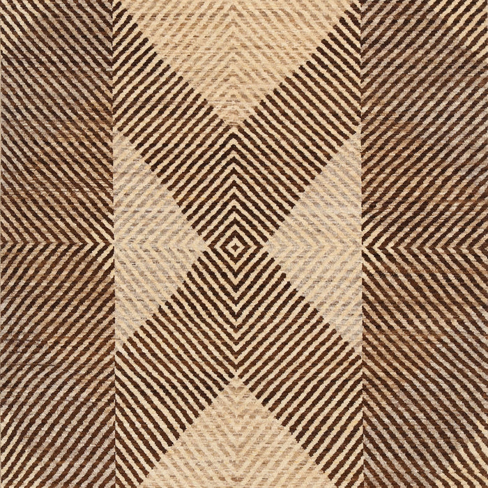 Machine Washable Contemporary Dark Sienna Brown Rug, wshcon299