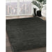 Contemporary Charcoal Black Modern Rug in Family Room, con29