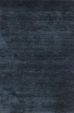Contemporary Dark Blue Grey Blue Abstract Machine Washable Rug, wshcon2