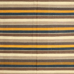 Square Contemporary Reddish Brown Modern Rug, con3005