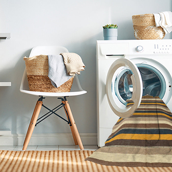 Machine Washable Contemporary Sepia Brown Rug in a Washing Machine, wshcon3005