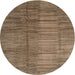 Sideview of Contemporary Reddish Brown Modern Rug, con3006