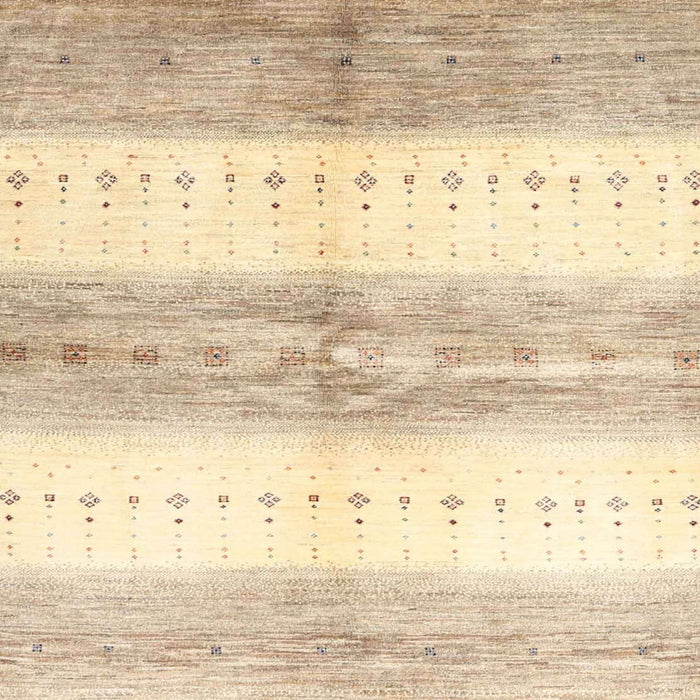 Sideview of Machine Washable Contemporary Khaki Gold Rug, wshcon3013