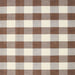 Square Contemporary Dark Gold Brown Checkered Rug, con3014