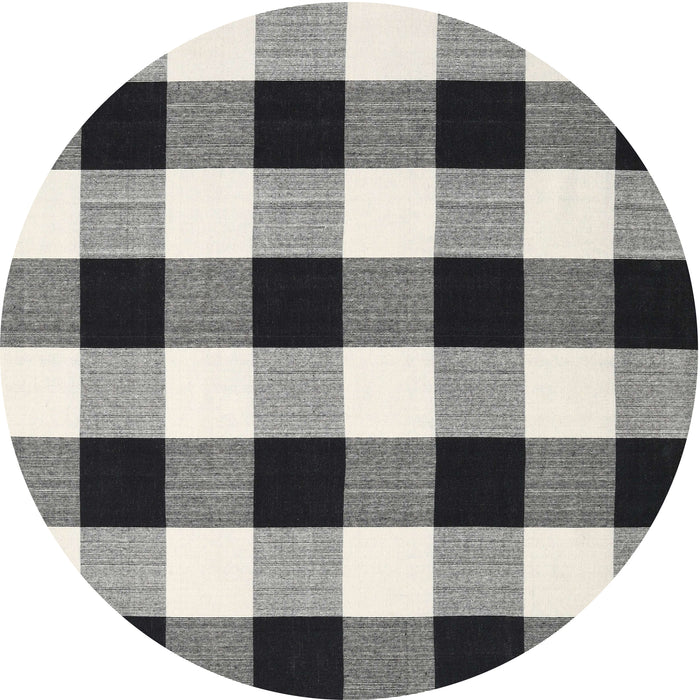 Square Machine Washable Contemporary Light Black Rug, wshcon3015