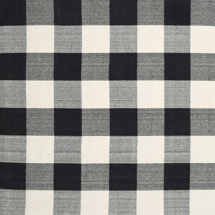 Contemporary Light Black Checkered Rug, con3015