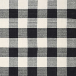 Square Contemporary Light Black Checkered Rug, con3015