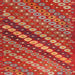 Sideview of Machine Washable Contemporary Red Rug, wshcon3016