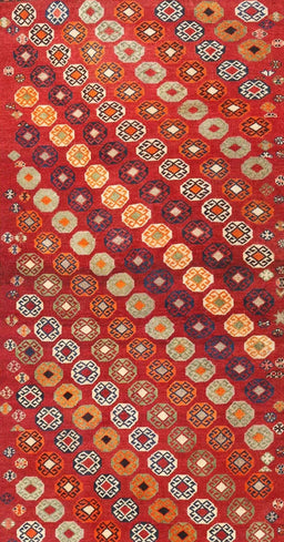Contemporary Red Modern Rug, con3016